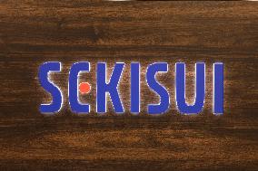 Sekisui Chemical Company signboard and logo